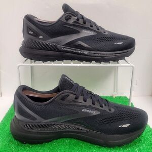 Brooks Adrenaline GTS 23 Shoes Womens 9.5 Wide D Black  Running Trainer Sneakers